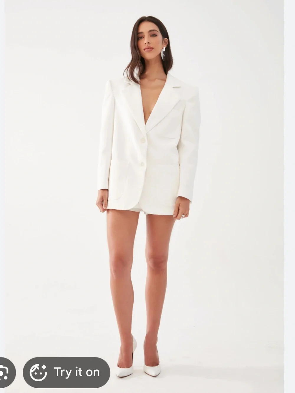 NWT Tjurs Brazil Eric Blazer Jacket Oversized Cotton Linen Size 4